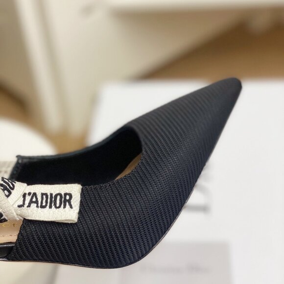Dior J’Adior Logo Slingback Point Toe Pump - Picture 7 of 8
